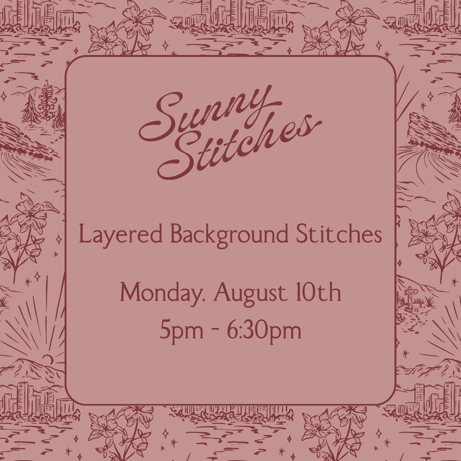 Layered Background Stitches | August 10th