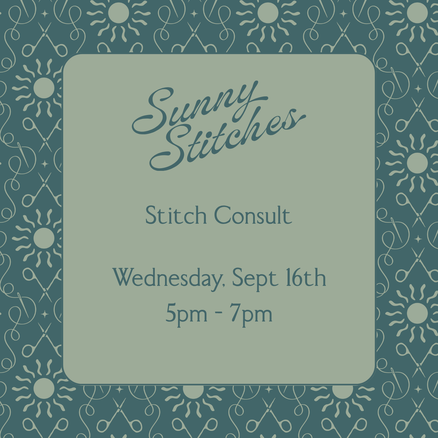 Stitch Consults | Wednesday, September 16th