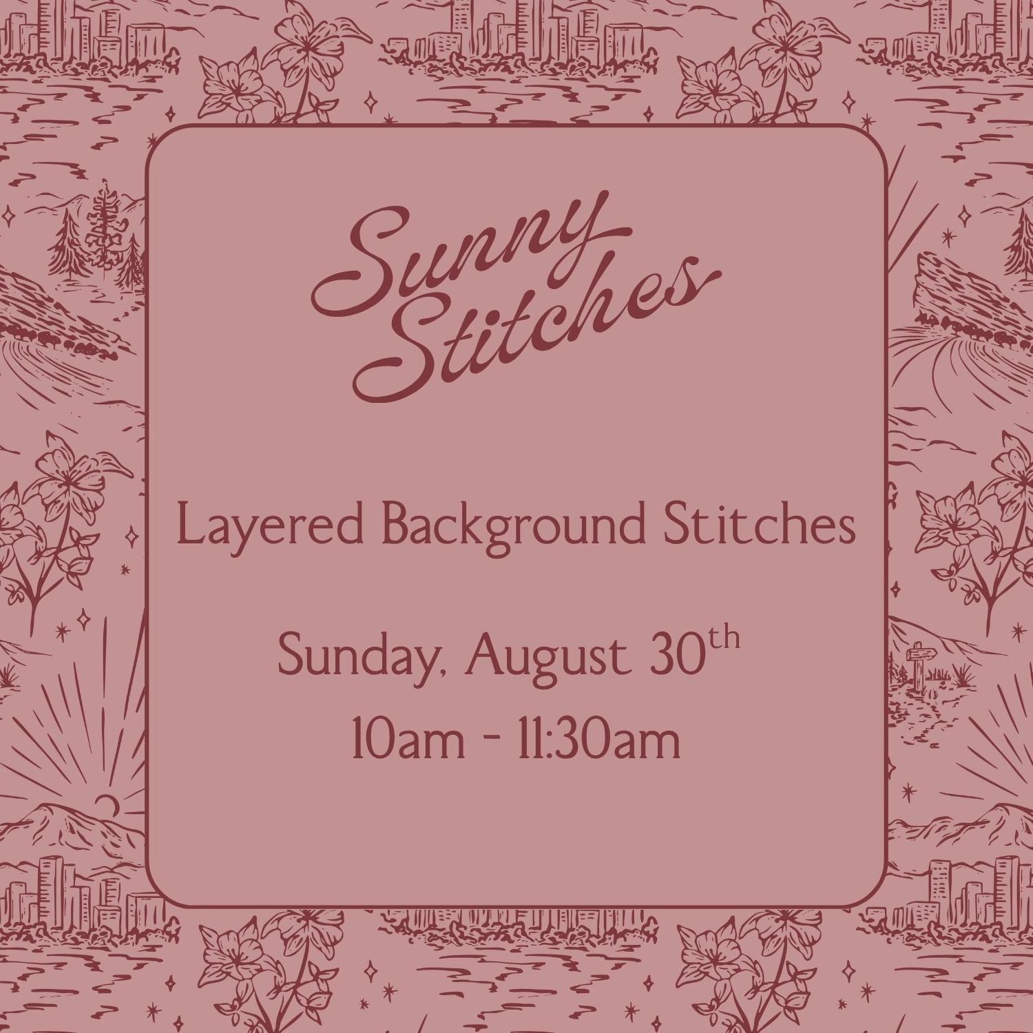 Layered Background Stitches | August 30th